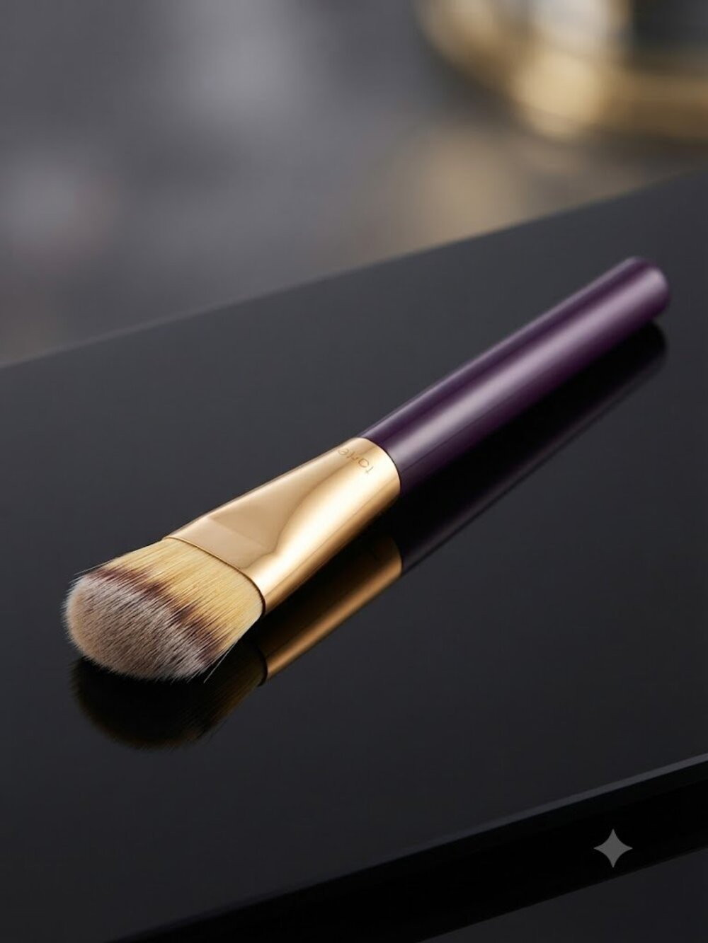 Tarte Purple & Gold Complexion / Foundation Makeup Brush